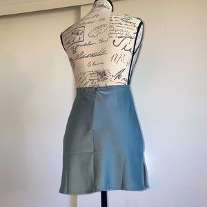 Blue mini dress